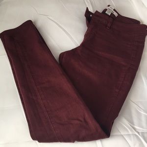 Maroon jeans size 4